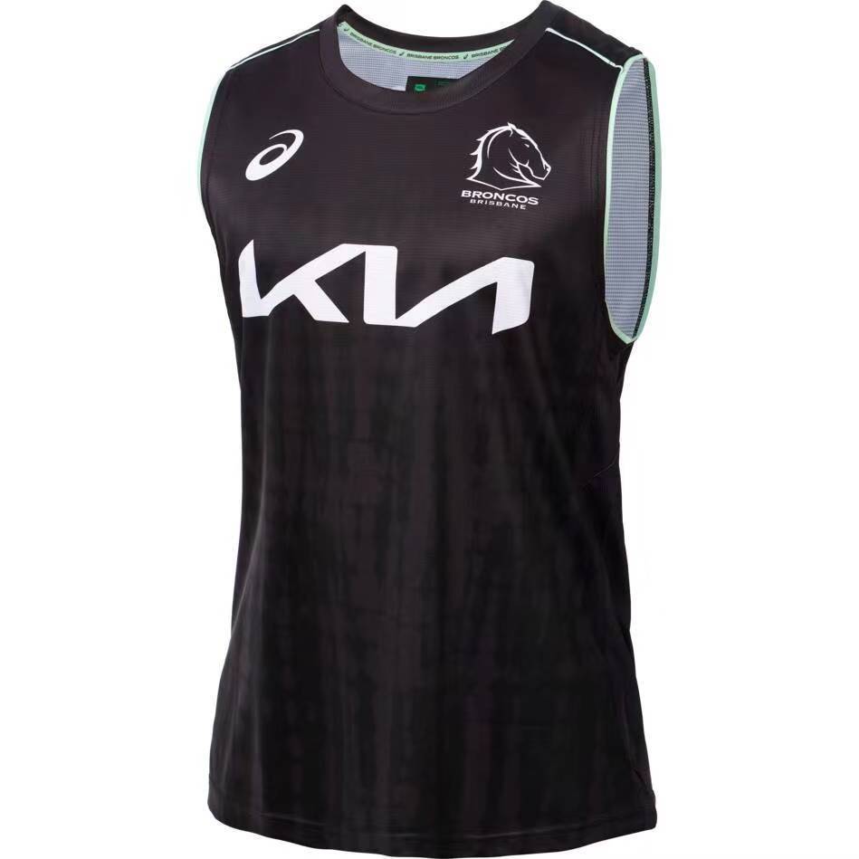 25/26 Brisbane Broncos Black Training Vest