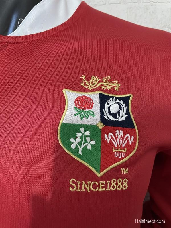 2025 British & Irish Lions Red Long Sleeve Jersey
