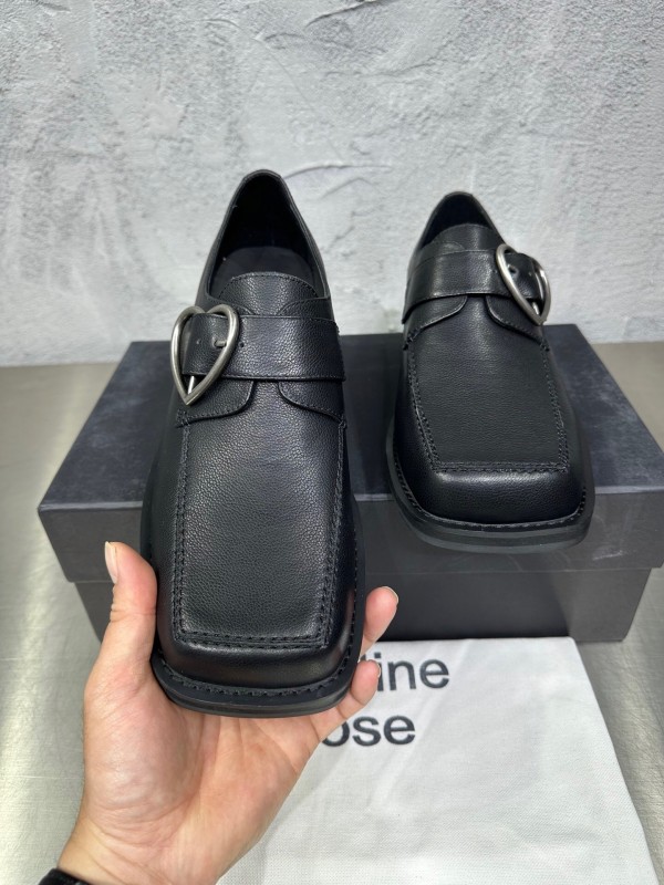 Adidas 2025 SS Square Toe Derby Shoes with Chain Buckle - KFY00420