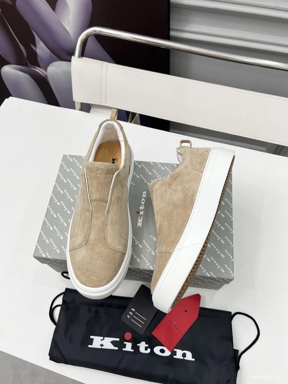 Kiton 2025/SS Slip-On Casual Men's Shoes - KFY00320