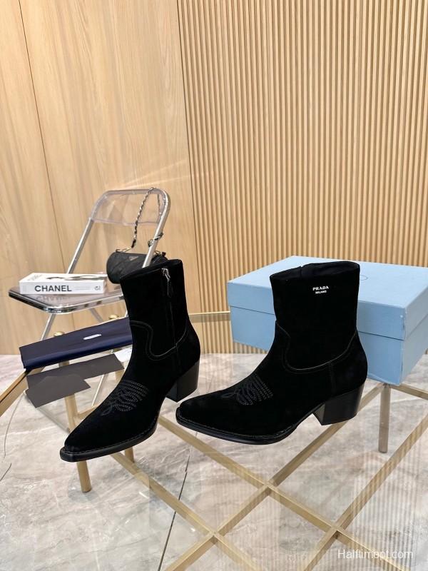 Prada Classic Pointed Boots 2025 SS Collection - L Y00330