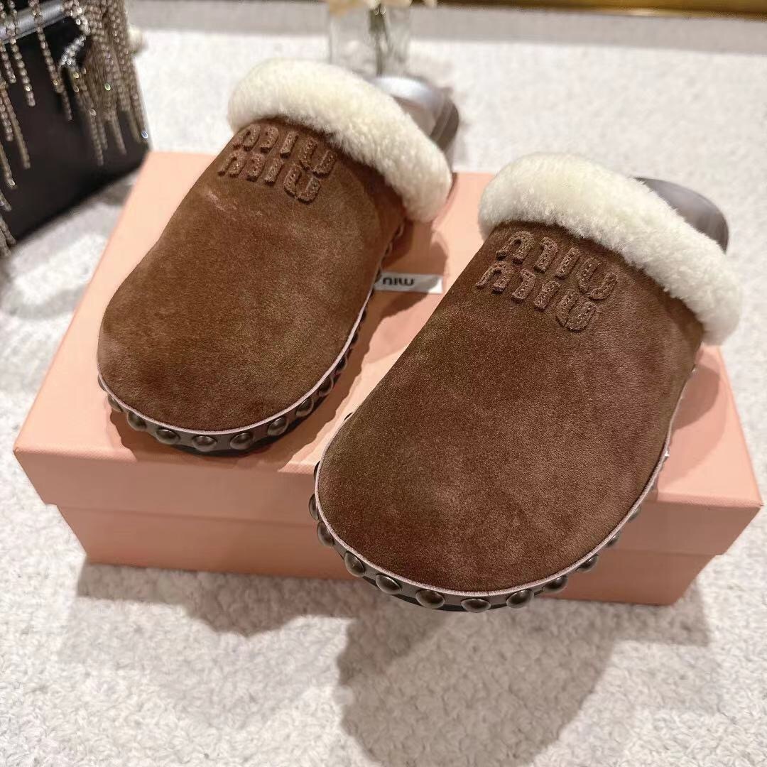 Miu Miu Cotton Shoes Sandals 2025 SS Collection - LY00260