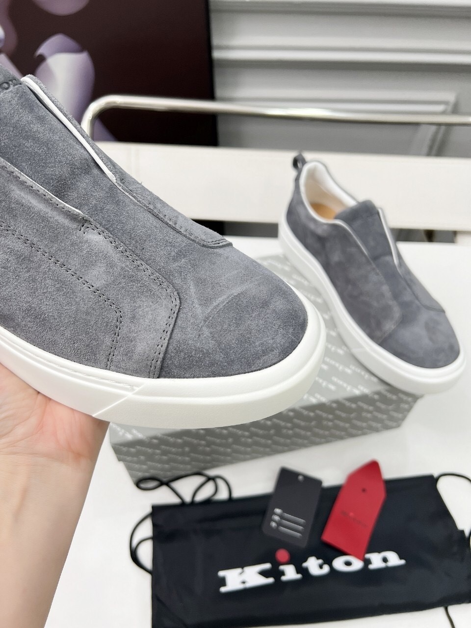 Kiton 2025/SS Slip-On Casual Men's Shoes - KFY00320
