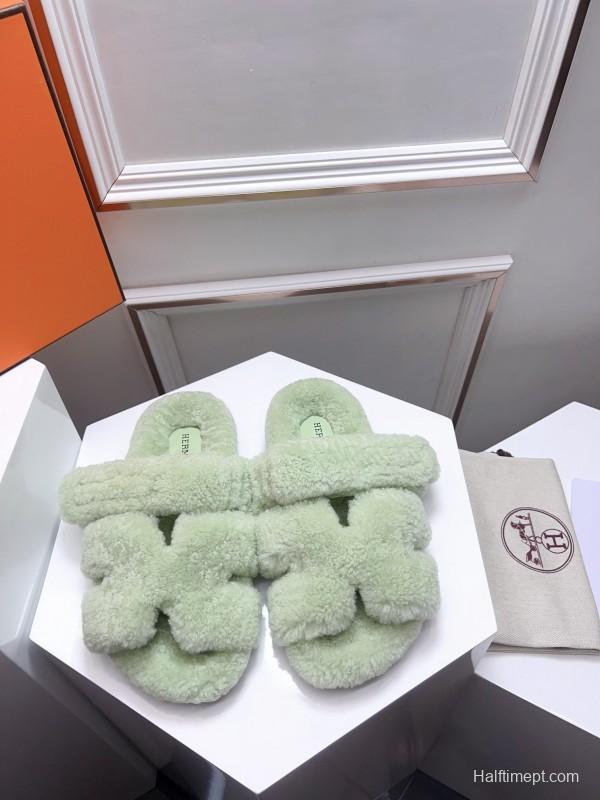 H ERLING Mao Slippers 2025 SS Collection Genuine Fur Comfort - LY00270