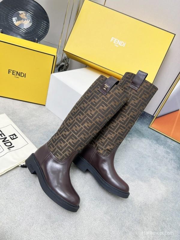 FENDI 2025/SS Fall/Winter Monogram Platform High-Top Boots - LY00400