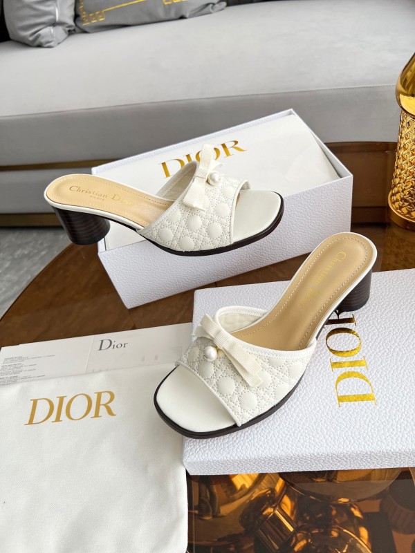 Dior Dway High Heel Sandals with Embroidered Logo - LY00270