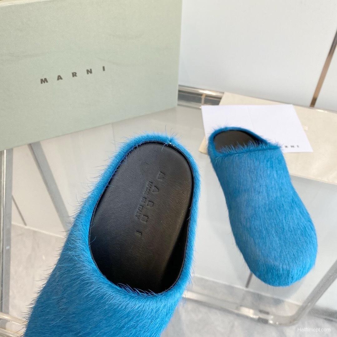 Marni 2025/SS Pony Hair Loafer Shoes - LY00
