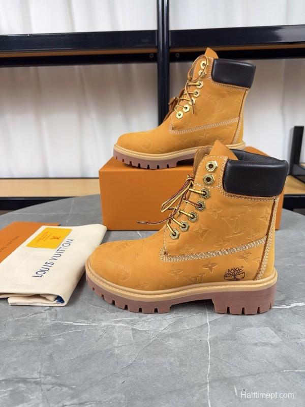 Timberland LV x Timberland Collaboration Monogram Ankle Boots - LY00380