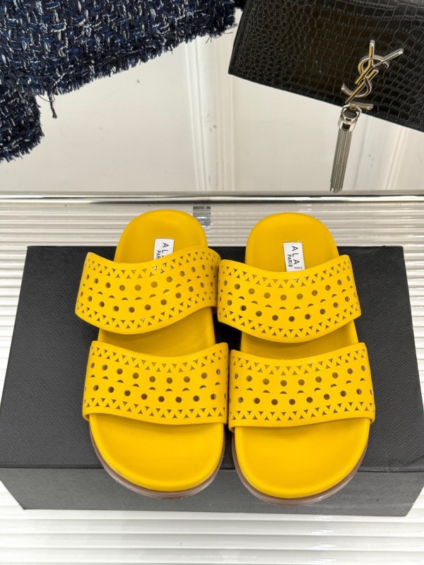 Alaia 2025 SS Hollow-Out Casual Sandals - KFY00260