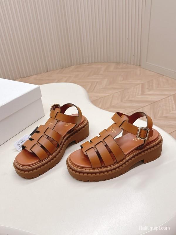 Prada Spring Summer 2025 Low-Top Sandals Roman Platform - LY00290