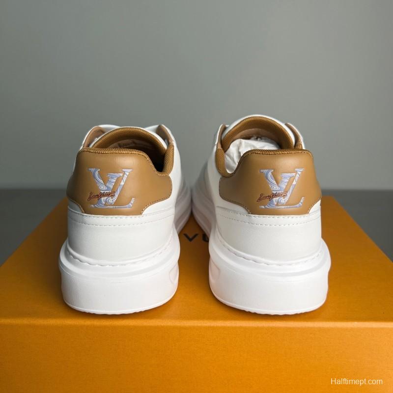 Louis Vuitton Beverly Hills Low-Top Fashion Sneakers Unisex Couple Style - YC