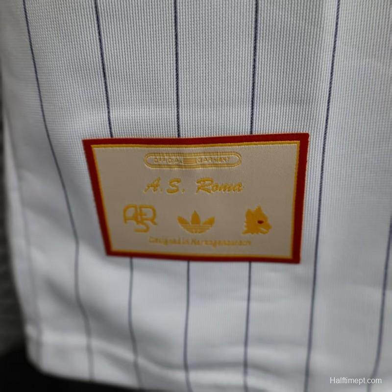 Player Version 25/26 AS Roma White Adidas Original Casual Jersey