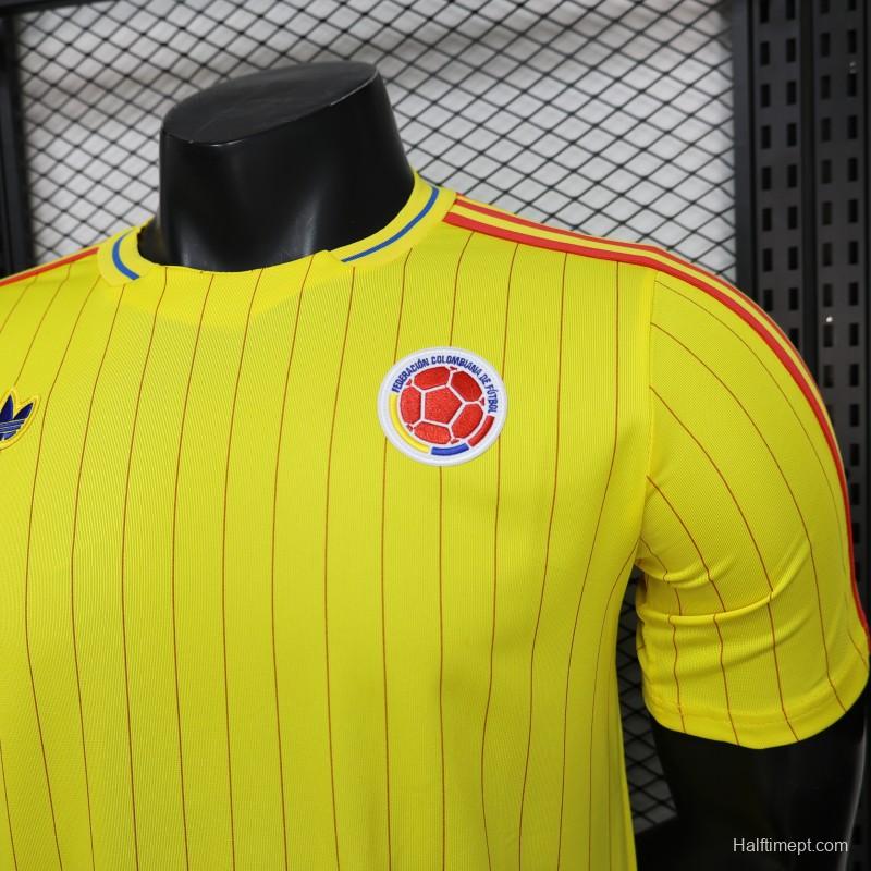 Player Version 2026 Colombia Yellow Terrace Icons Jersey