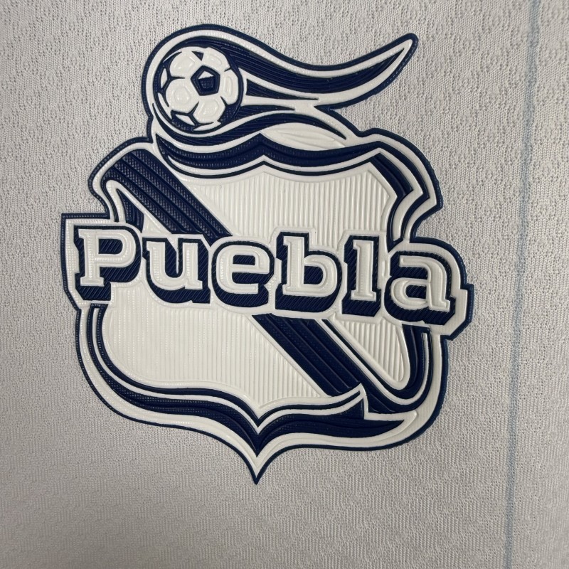 Player Version 25/26 Club Puebla White with Blue Home Jersey