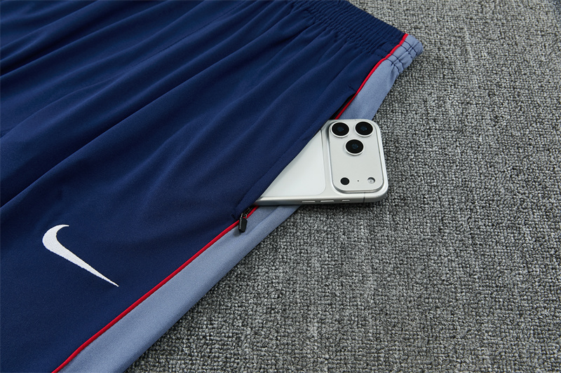2026 England Navy Blue  Half Zipper Jacket Tracksuit + Long Pants (Nike)