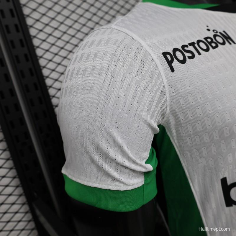 Player Version 26/27 Atlético Nacional White & Green Accent Away Jersey