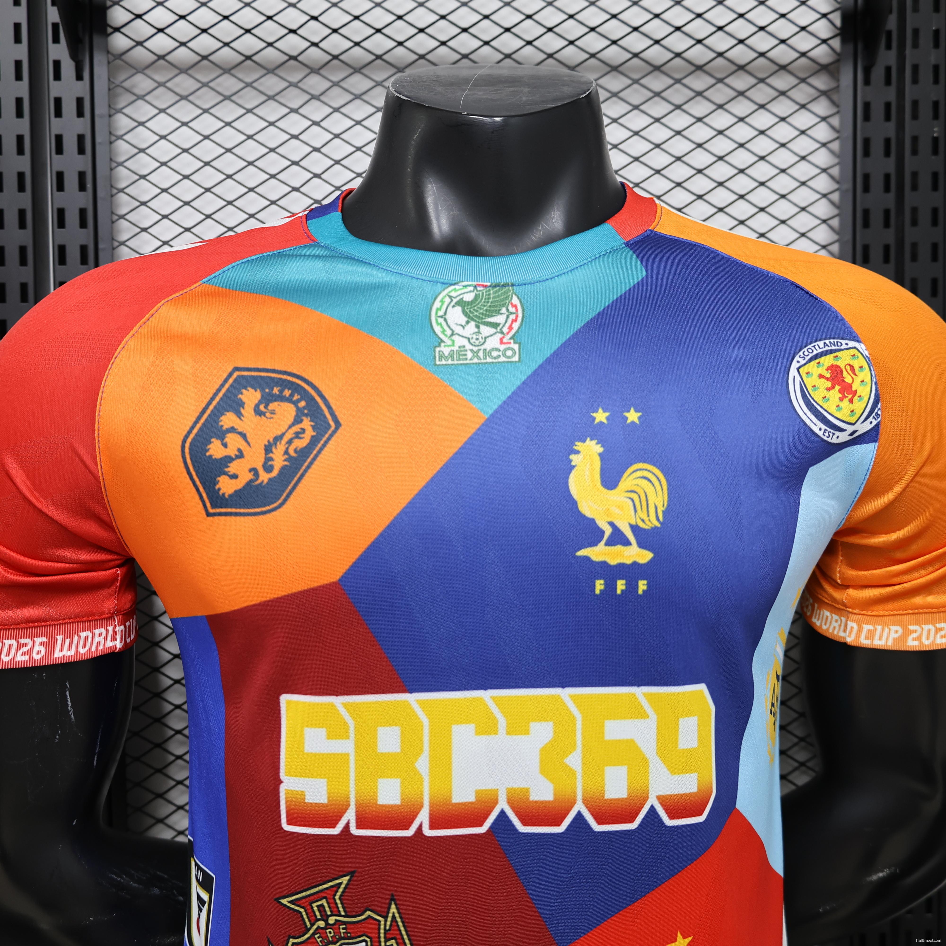 Player Version 2026 FIFA World Cup Multi-National Teams Colorblock Mashup Special Edition Jersey