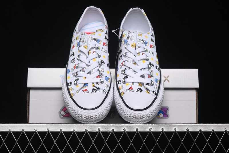 Converse ×Hello Kitty and Friends Picnic Chuck Taylor All Star Hi Low-Top Casual Skate Shoes - A17700C