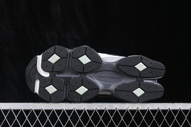 New Balance 9060 Retro Running Shoes with ABZORB Cushioning and Suede Overlays - U906051K