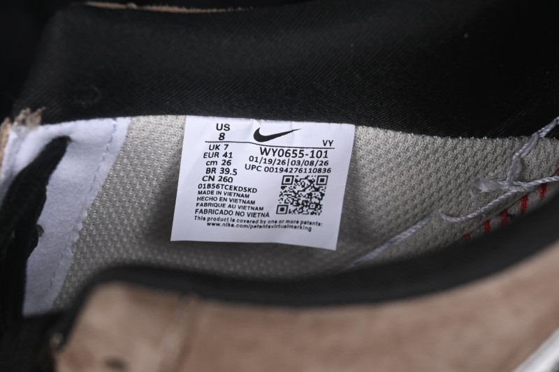 Nike Air Force 1 '07 Low Collaboration Skateboarding Shoes with Full-Length Air Cushion - WY0655-101