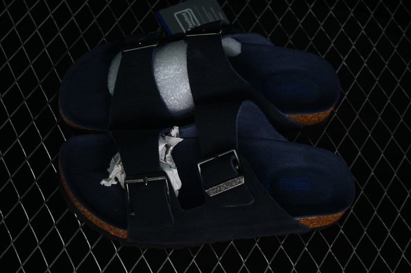 Birkenstock Sheepskin-Lined Suede Sandals with Cushioned Cork Midsole - 1009527