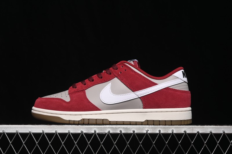 Nike SB Dunk Low White Red Low-Top Skateboarding Shoes - IB6399-004