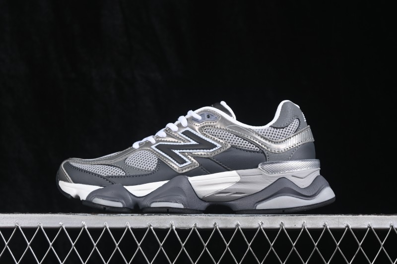 New Balance 9060 Retro Running Shoes with ABZORB Cushioning and Suede Overlays - U906051K