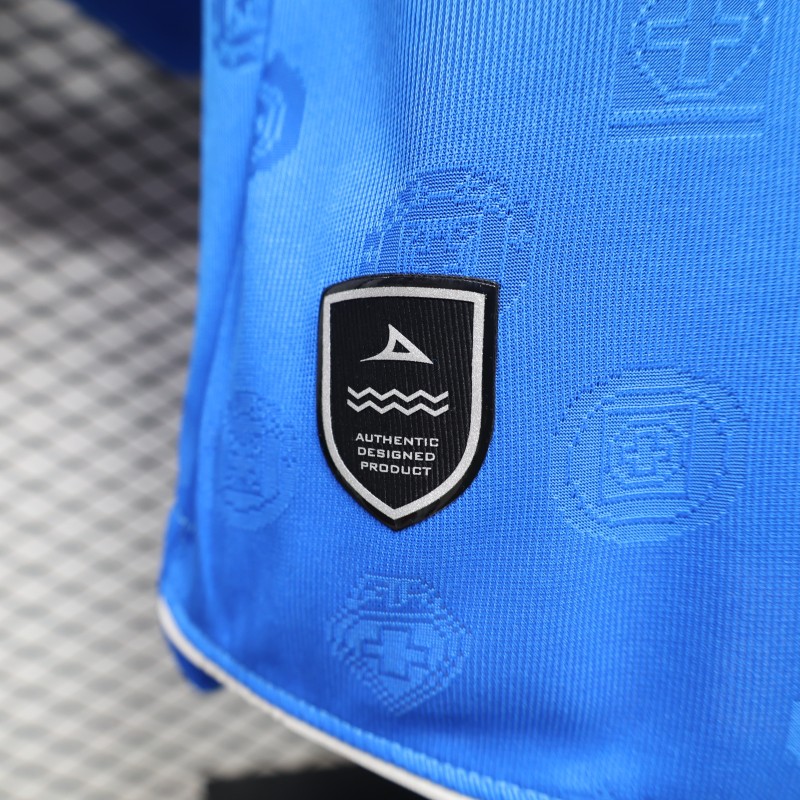 Player Version 26/27 Cruz Azul Home  Long Sleeve Blue Jersey