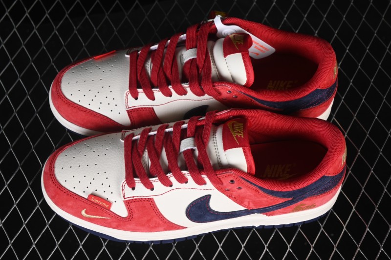 Nike SB Dunk Low Year of the Horse Black Red Panel Low-Top Skateboarding Shoes - HG0026-008