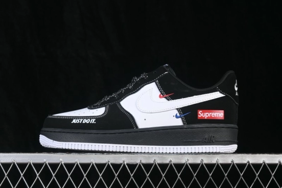 Nike Air Force 1 '07 Low Basketball Shoes with Clean Contrast Design and Full-Length Air Cushioning - KJ1688-027