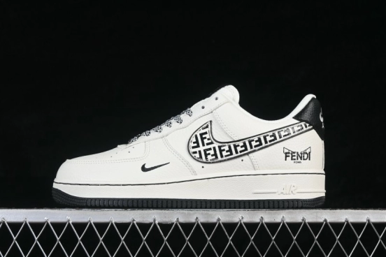 Nike Air Force 1 '07 Low Fendi-Inspired Cream Marble Casual Sneakers - XY9025-020