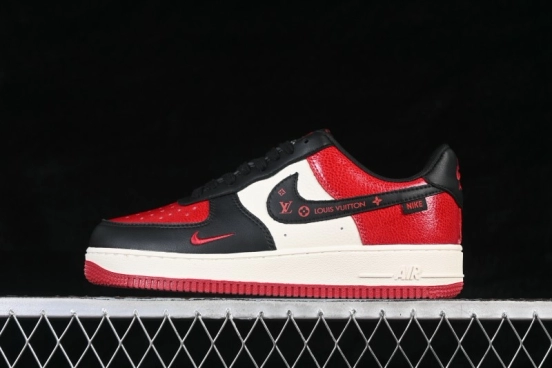 Nike Air Force 1 '07 Low Limited Edition Red Black Two-Tone Casual Skateboarding Shoes - KD1688-007