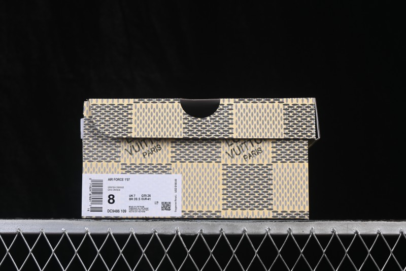 Nike Air Force 1 '07 Low Basketball Sneakers with Full-Length Air Cushion and Custom Box - DC9486-109