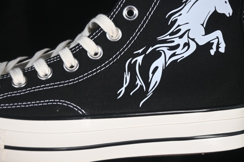 Converse Chuck 1970s Chinese Year of the Horse Edition Classic Graffiti Vulcanized Canvas Sneakers - 162050C