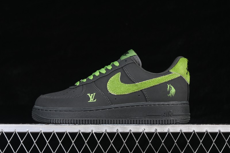 Nike Air Force 1 '07 Low Year of Horse Collaboration Basketball Shoes with Embossed Swoosh - XY9025-001