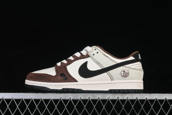 Nike SB Dunk Low Horse Year Limited Edition Brown High-End Custom Low-Top Skateboarding Shoes - HG0026-013