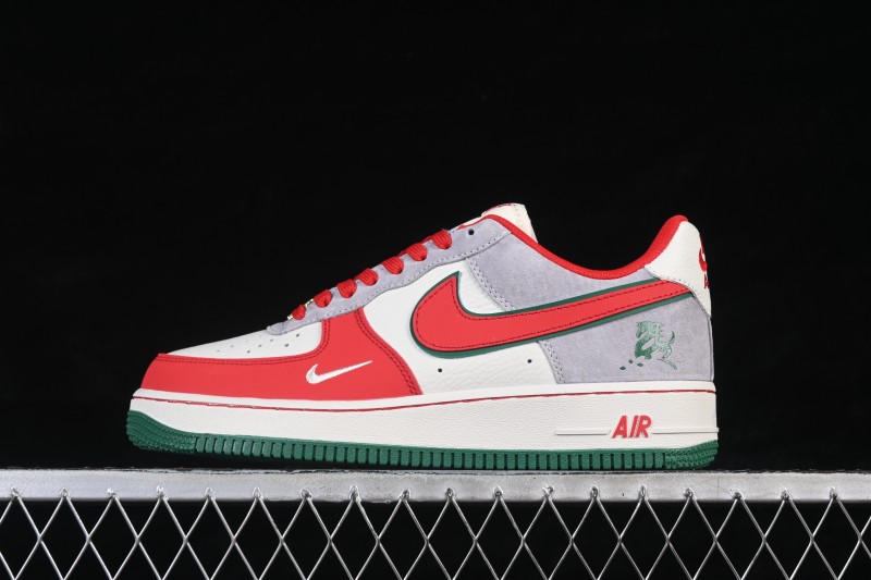 Nike Air Force 1 '07 Low Year of the Horse Edition Casual Sneakers with Frosted Silver Accents - NH0601-520
