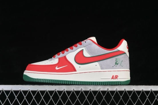 Nike Air Force 1 '07 Low Year of the Horse Edition Casual Sneakers with Frosted Silver Accents - NH0601-520