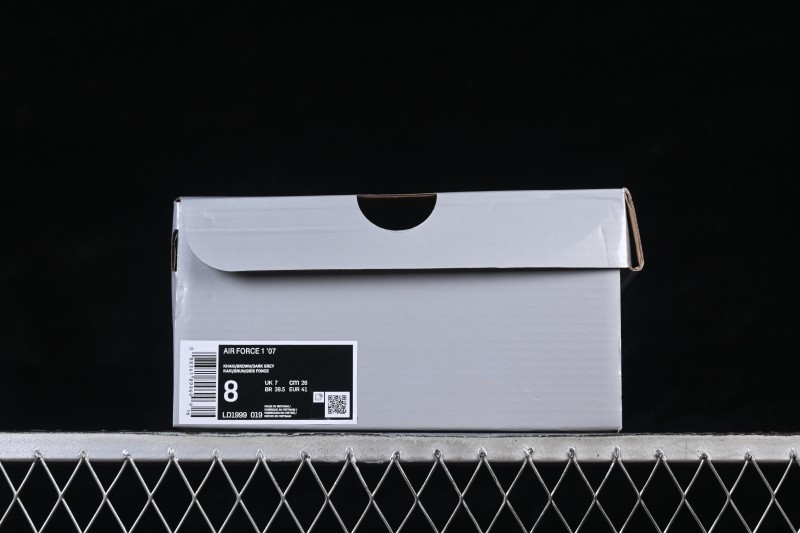 Nike Air Force 1 '07 Low Fendi Collaboration Casual Sneakers with Premium Leather Upper - LD1999-019
