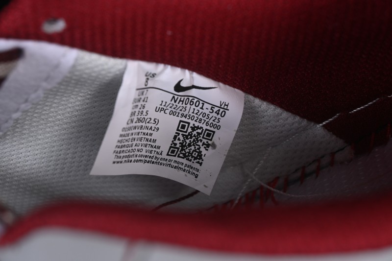 Nike Air Force 1 '07 Low Valentine's Day Limited Edition Smoke Grey with Red Accents Low-Top Casual Skateboarding Shoes - NH0601-540
