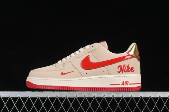 Nike Air Force 1 '07 Low Casual Sneakers with Premium Leather and Classic Cushioning - NH0601-526