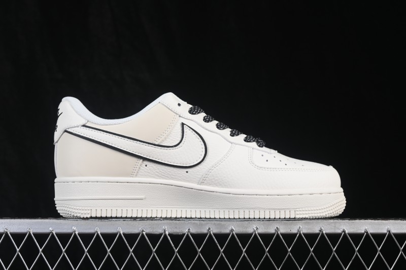 Nike Air Force 1 '07 Low Casual Sneakers in Off-White with Full-Length Air Cushion - MM5288-082