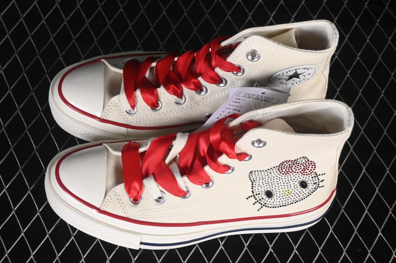 Converse 1970s Hello Kitty Limited Edition High-Top Casual Skate Shoes - 162053C