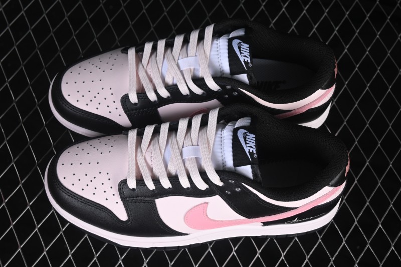 Nike SB Dunk Low Black Pink Anniversary Premium Low-Top Skateboarding Shoes - BP1228-173