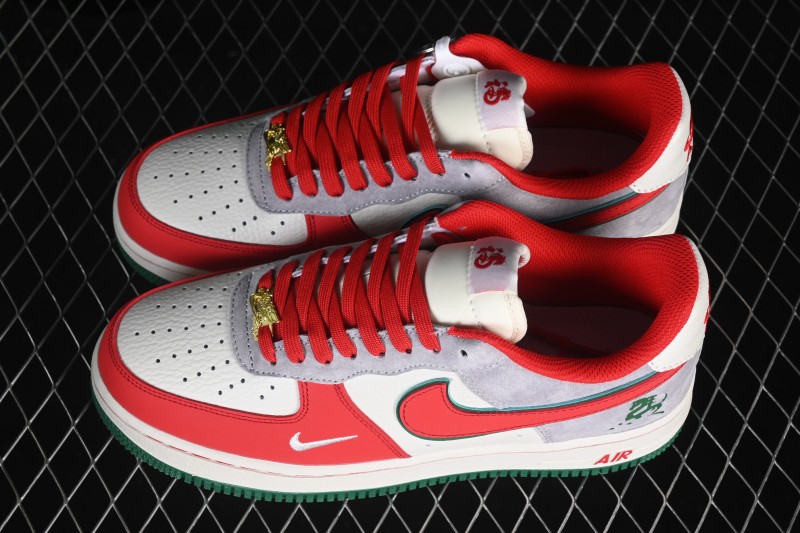Nike Air Force 1 '07 Low Year of the Horse Edition Casual Sneakers with Frosted Silver Accents - NH0601-520