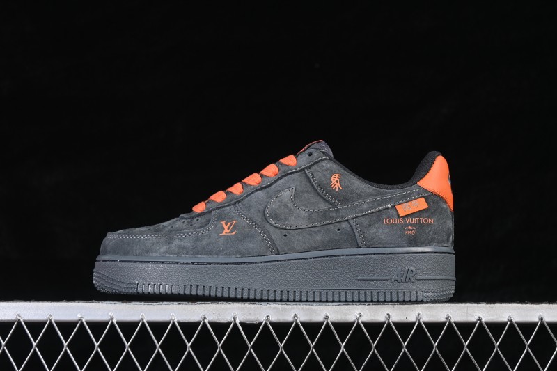 Nike Air Force 1 '07 Low Year of the Horse Special Edition with Rock Grey and Orange Accents - FV3694-105