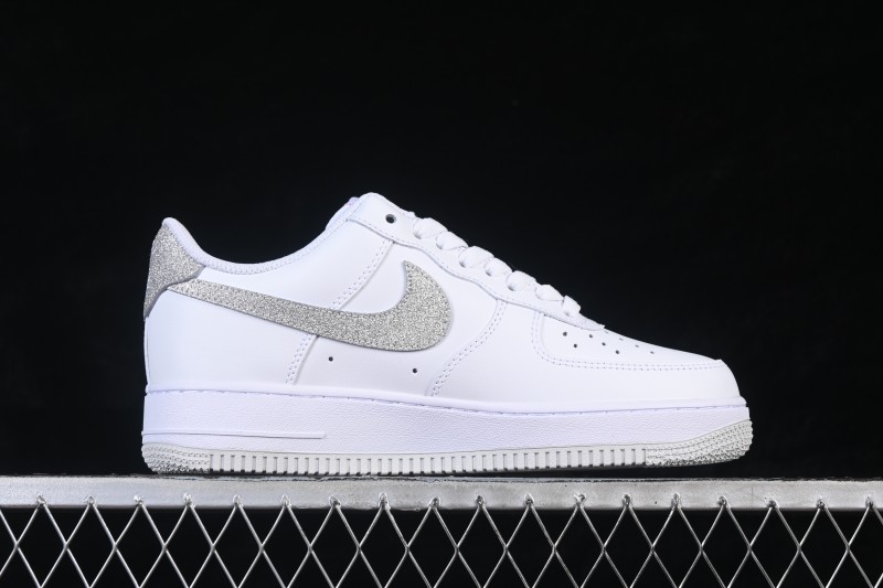 Nike Air Force 1 '07 Low Sequined Swoosh Casual Sneakers - ZH0316-156