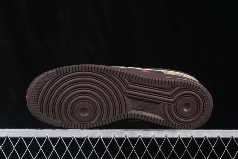 Nike Air Force 1 '07 Low Basketball Lifestyle Shoes with Full-Length Air Cushion - FV3694-117