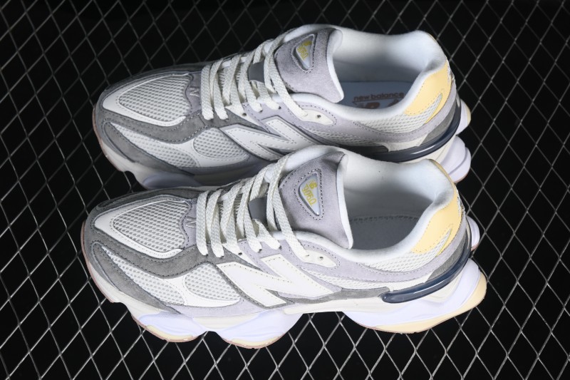 New Balance 9060 Retro Running Shoes with ABZORB Cushioning and Suede Overlays - U9060AUB