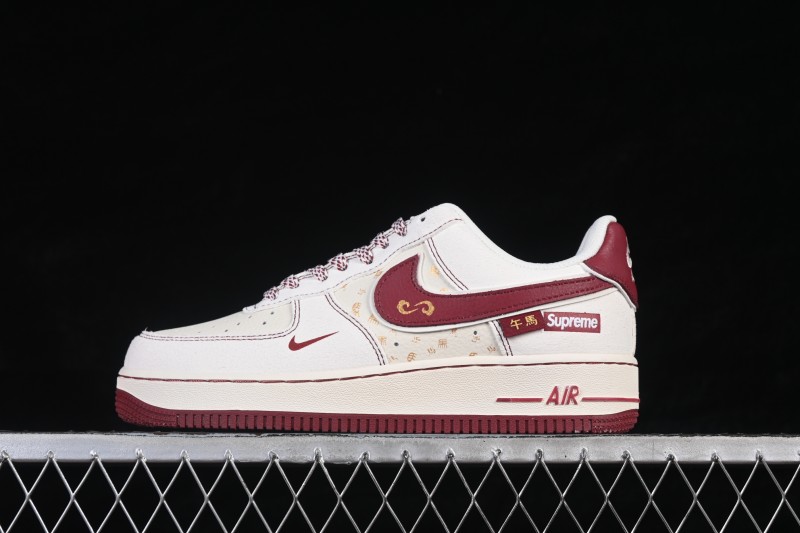 Nike Air Force 1 07 Low Classic Basketball Shoes with Leather Upper and Air-Sole Cushioning - XL1982-336